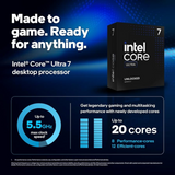 Intel Core Ultra 7 265F Processor 30M Cache 2.40GHz