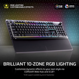 Corsair SKIFF 100 PLUS Wired RGB Membrane Gaming Keyboard CH-9226I65-NA