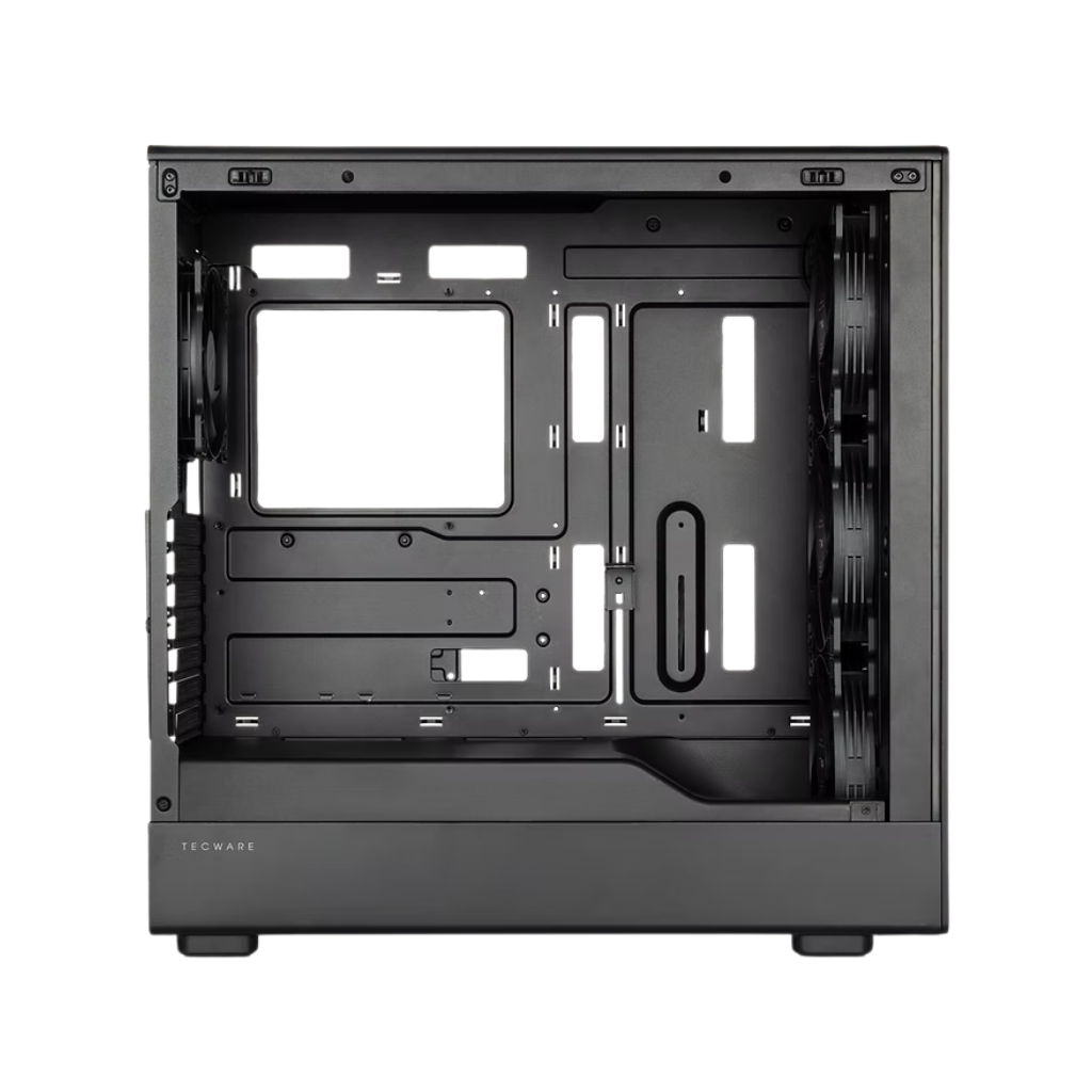 Tecware TITAN Black TG ATX Case + 3*140mm Fans