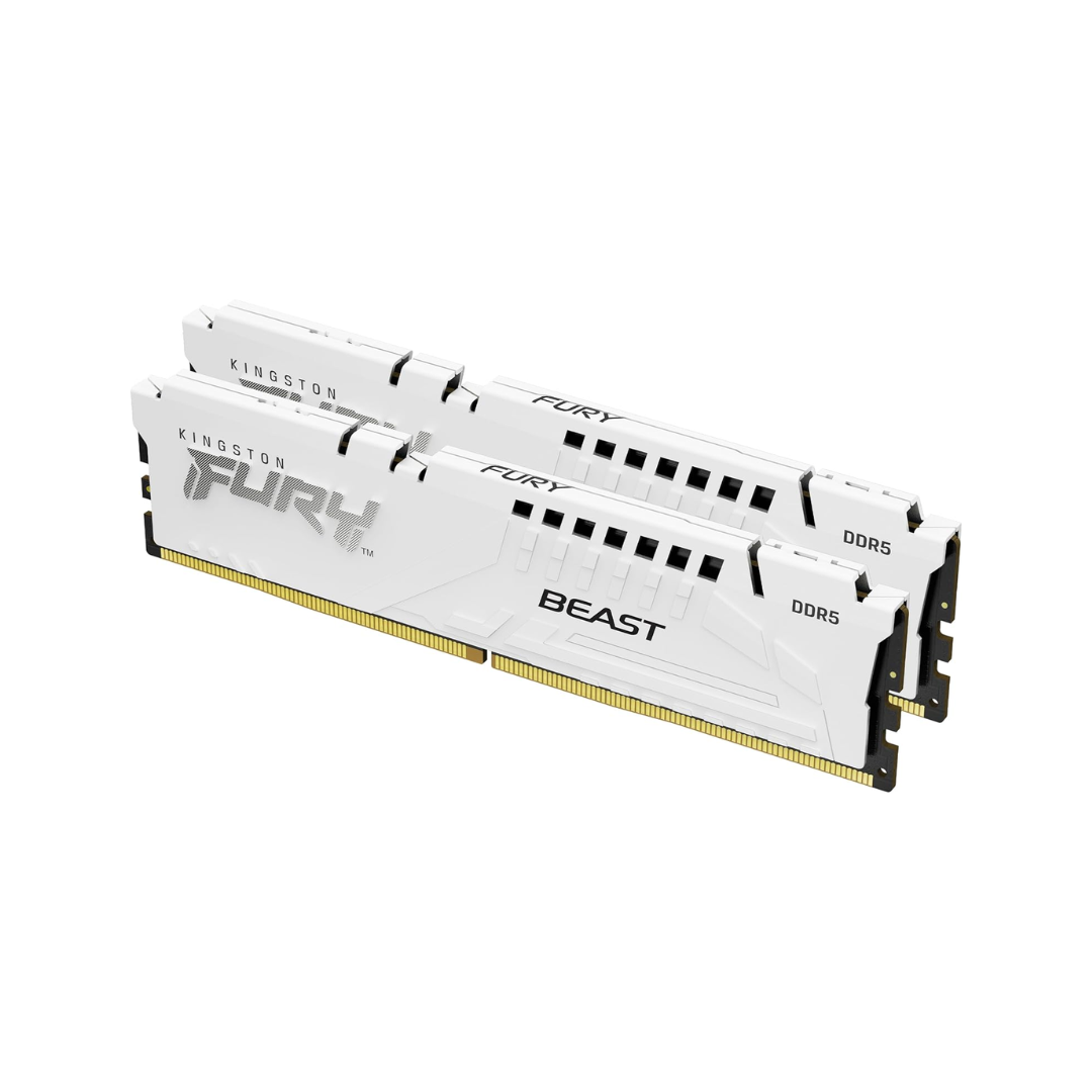 Kingston Fury Beast 32GB DUAL DDR5 6000MT/s CL30 White KF560C30BWEK2-32