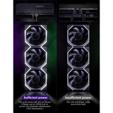 Asiahorse Nyota Pro 120MM Daisy Chain ARGB Reverse Black 3-Pack Fan