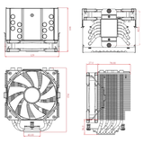 ID Cooling SE-226-XT Black 120mm ID-CPU-SE-226-XT-BLK ( No Box )