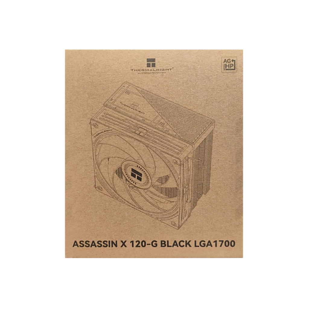 Thermalright Assassin X 120-G Black LGA1700 CPU Air Cooler