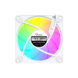 Ocypus Gamma F12 Elite White 120mm Reverse ARGB PWM Transparent Fan GAMMA-F12-WH1AM01E-GL