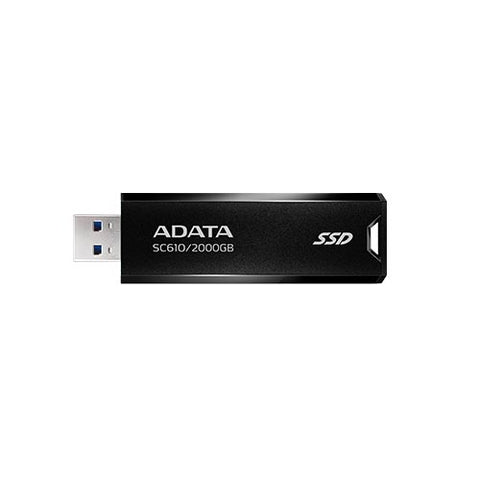 Adata SC610 USB3.2 Gen2 TYPE-A External SSD ( 1TB SC610-1000G-CBK/RD - 2TB SC610-2000G-CBK/RD )