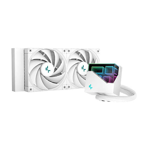 Deepcool LT520 White 240mm ARGB AIO Liquid CPU Cooler R-LT520-WHAMNF-G-1