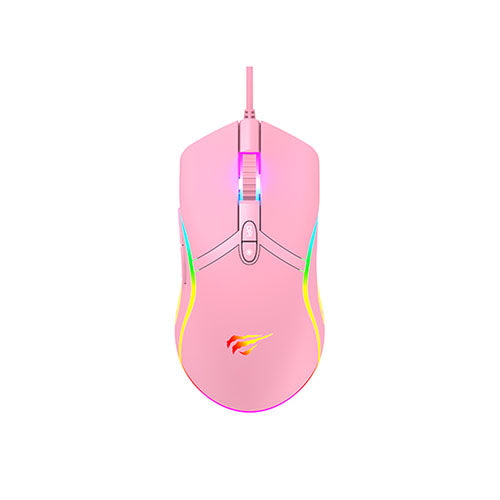 Havit Gamenote HV-MS1026 Pink RGB Backlit Programmable Mouse