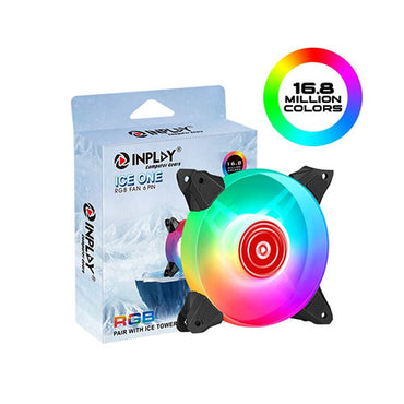 Inplay Ice One RGB 6pin 120mm Cooling Fan RGB Control LED PC Case Fan