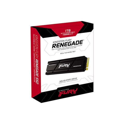 Kingston FURY Renegade PCIe 4.0 NVMe M.2 SSD with Heatsink ( SFYRSK/500G - SFYRSK/1000G - SFYRDK/2000G )