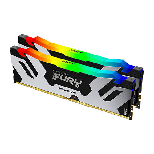 Kingston FURY Renegade RGB 32GB 2x16GB DDR5 6400 Black RAM Kit of 2 Gaming Desktop Memory KF564C32RSAK2-32