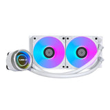 Lian Li Galahad II Trinity 240mm AIO ( Black / White ) CPU Liquid Cooler ARGB Daisy-Chainable radiator fans