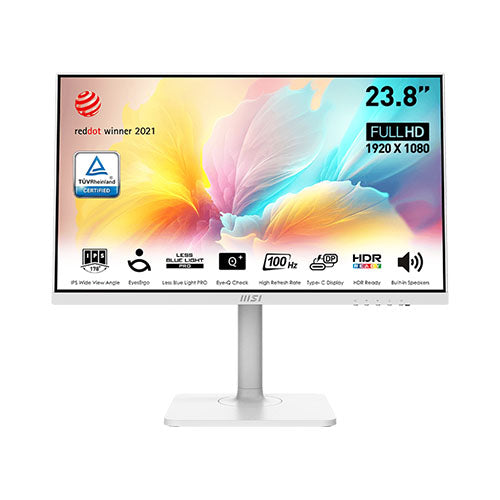 MSI Modern MD2412PW 23.8" White IPS 100Hz 1920x1080 1ms Business Monitor