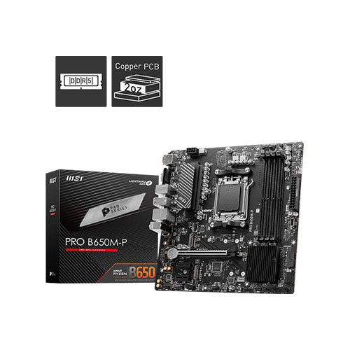 MSI PRO B650M-P DDR5 (AM5) Motherboard