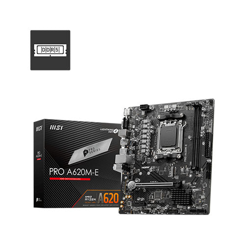 MSI Pro A620M-E microATX DDR5 AM5 Motherboard