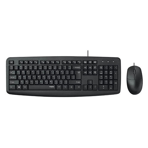 Rapoo NX1600 Wired Optical Keyboard & Mouse – DynaQuest PC