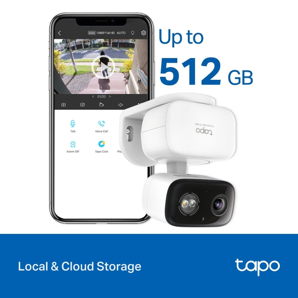 TP-Link Tapo C216 2K 3MP Indoor/Outdoor WiFi IP Security Cctv Sale Camera Connect to Cellphone with Mic and Speaker