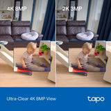 TP-Link Tapo C260 4K 8MP Ultra HD Indoor 360 degrees Pan/Tilt AI Security Cctv IP Wireless WiFi Sale Camera Night Vision Connect to Cellphone with Mic and Speaker