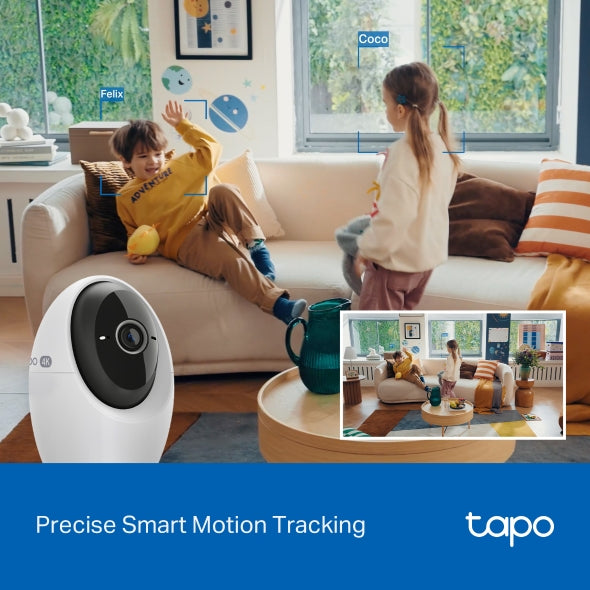 TP-Link Tapo C260 4K 8MP Ultra HD Indoor 360 degrees Pan/Tilt AI Security Cctv IP Wireless WiFi Sale Camera Night Vision Connect to Cellphone with Mic and Speaker