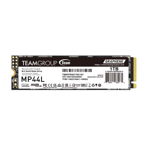 Teamgroup MP44L M.2 1TB PCIe 4.0 NVMe with Graphene Label Internal SSD TM8FPK001T0C101