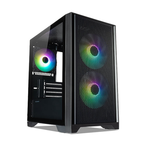 Tecware NEO M2 TG mATX Case with 3X120mm Fans ( Black / Whiite ...