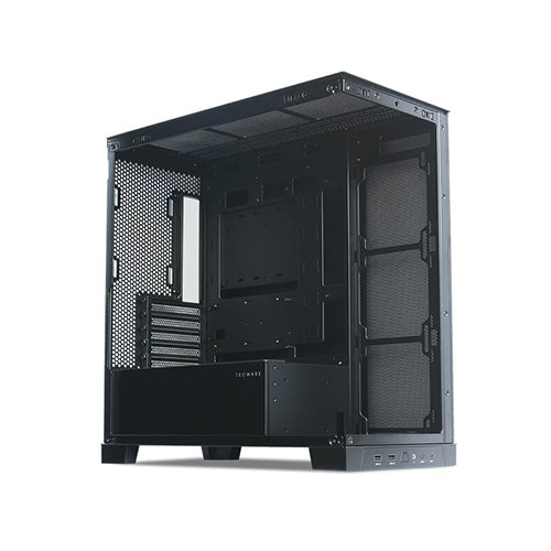 Tecware VX90M TG Black mATX Dual Chamber Case w/ USB C TWCA-VX90M-BK