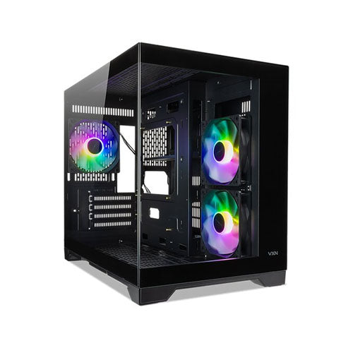 Tecware VXN EVO ( Black | White ) Dual Chamber MATX ARGB Case with 3x120mm