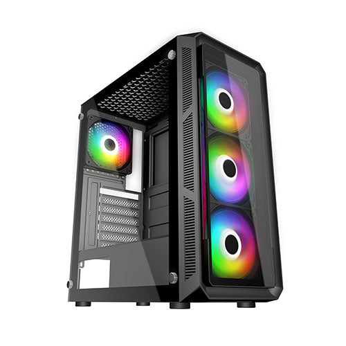 Trendsonic Frontier Hermes HE19A Tempered Glass Panel ATX Gaming Case ...