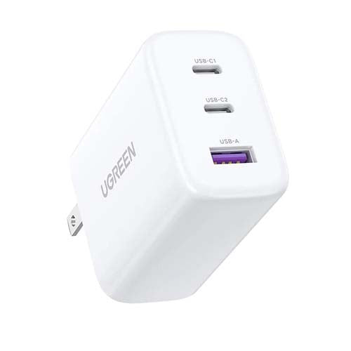 UGreen CD275/90495 65W 3-Port 2C1A GAN Fast Charger White