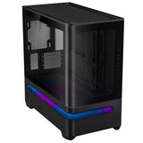 Asus Prime AP202 Air Floating mATX Curved Glass Panel Panoramic PC Case (Black | White)