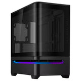 Asus Prime AP202 Air Floating mATX Curved Glass Panel Panoramic PC Case (Black | White)