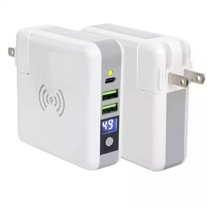 Super Charge Travel Charger with Wireless Power Bank 6700mAh
