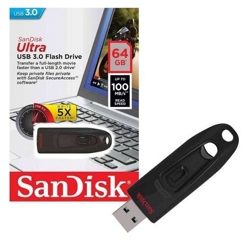 SanDisk Ultra 64GB USB 3.0 Flash Drive SDCZ48-064G-U46