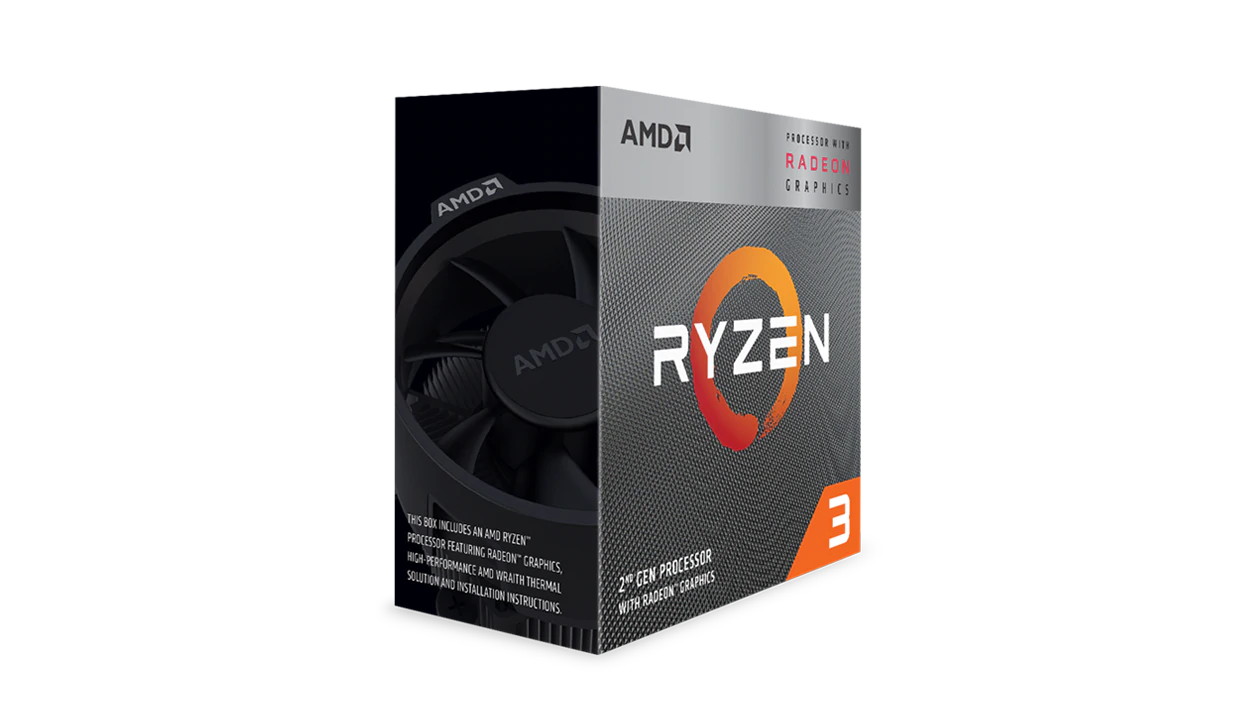 AMD Ryzen 3 3200G 4-Core 4-Thread 3.60-4.0GHz 4mb 65W Processor 