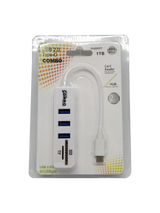 USB C 3+2 Hub Card Reader