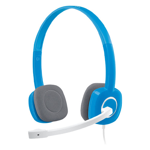Logitech H150 Stereo Headset with Noise-Cancelling Mic - Blue 981-000454