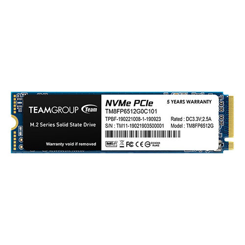 TeamGroup MP33 M.2 512GB NVMe SSD TM8FP6512G0C101 – DynaQuest PC
