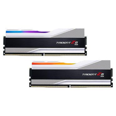 G.Skill Trident Z5 RGB 32GB 16G*2 DDR5 6000MHz Silver Desktop Memory F5-6000J4040F16GX2-TZ5RS
