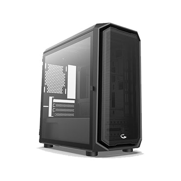 Sting Pro N24 Black TG mATX MidTower Gaming Case (with 1*120mm Rainbow Fan)