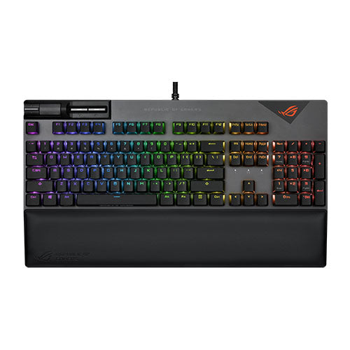 ASUS ROG Strix Flare II NX Blue Switch Clicky & Tactile Mechanical Gaming Keyboard XA08 STRIX FLARE II/NXBL/US