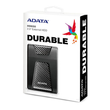Adata HD650 1TB Shockproof Portable HDD (RED AHD650-1TU31-CRD / BLACK AHD650-1TU31-CBK)