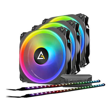 Antec PRIZM 120 ARGB 3+2+C 120mm PWM Fan Dual Ring with RGB Led Strips and Controller
