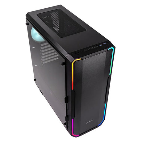 BitFenix Enso Tempered Glass (Black) Mini-ITX Gaming Case with AURA Sync 3, Addressable RGB 1