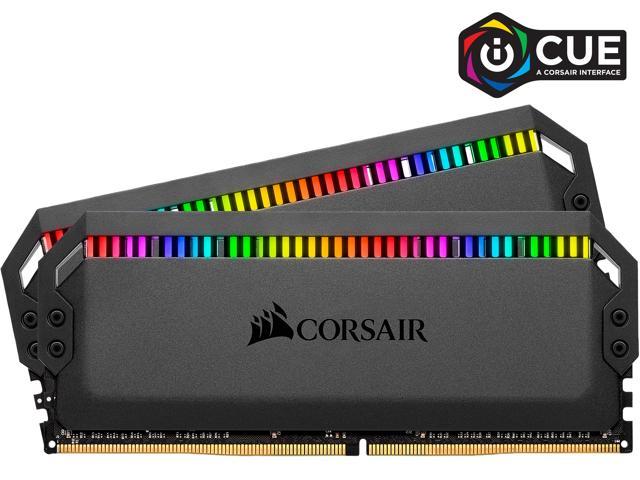Corsair Dominator Platinum RGB 32GB (2 x 16GB) DDR4 3600MHz C18 Memory Kit CMT32GX4M2D3600C18