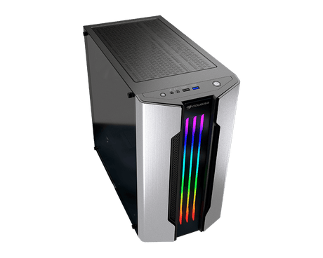 Cougar Gemini M RGB Silver ATX TG Mini Tower Case (1x120mm)