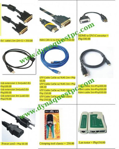 Cable l Extension l Switch l Cord l Converter l Cabling Solution