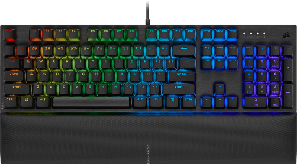 Corsair K60 RGB PRO SE Mechanical Gaming Keyboard — CHERRY VIOLA — Black CH-910D119-NA