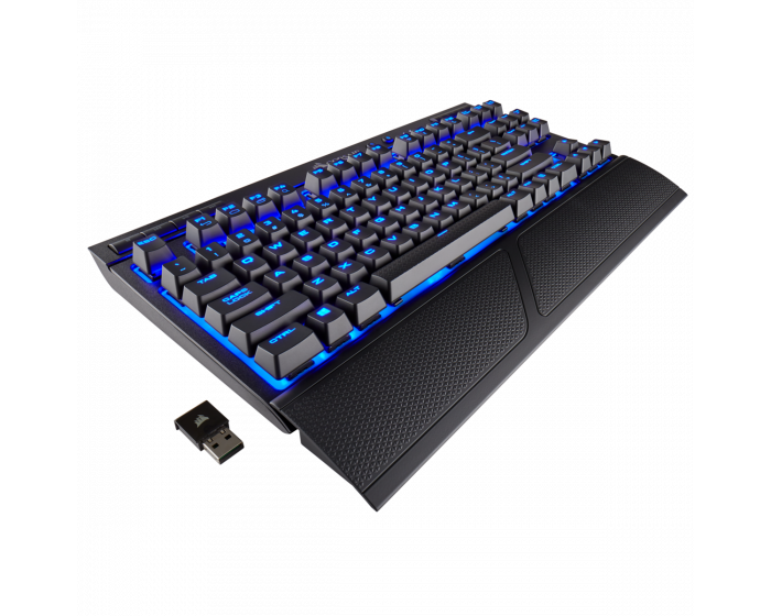 Corsair K63 Wireless Mechanical Gaming Keyboard — Blue LED — CHERRY MX Red CH-9145030-NA