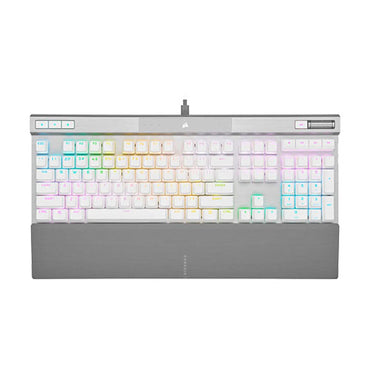 Corsair K70 PRO RGB Optical-Mechanical Gaming Keyboard with PBT DOUBLE SHOT PRO Keycaps — White CH-910951A-NA
