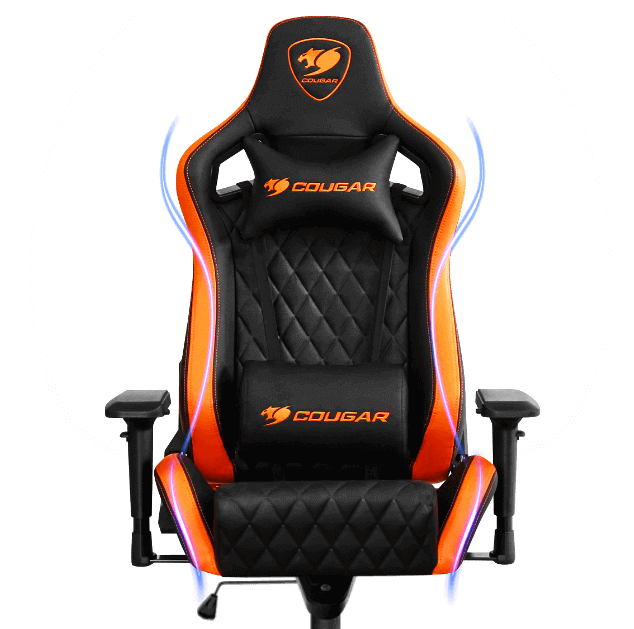 Cougar Armor S Gaming Chair Black-Orange – DynaQuest PC