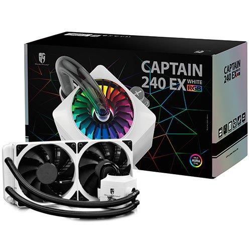 DeepCool Captain 240 EX White RGB Liquid CPU Cooler